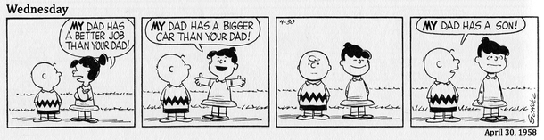 Charlie Brown knows right where to hit you