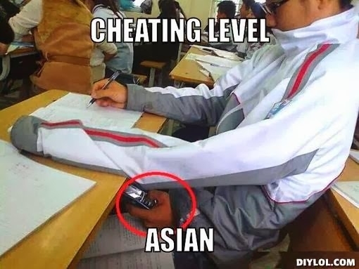 Cheating level Asian