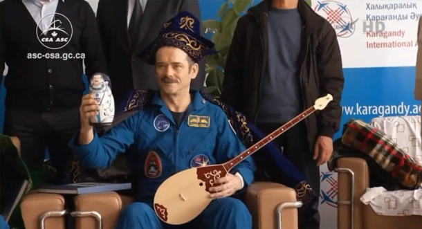 Chris Hadfield was recently crowned King of Space in Kazakhstan