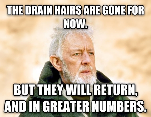 Image result for hair in the shower meme