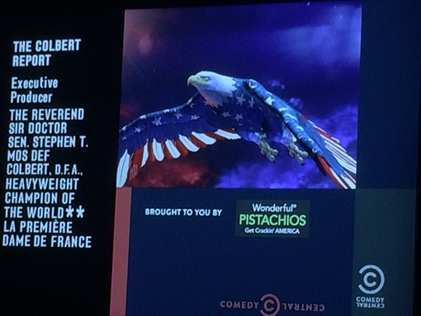 Colberts last show and I just noticed his exec producer credit
