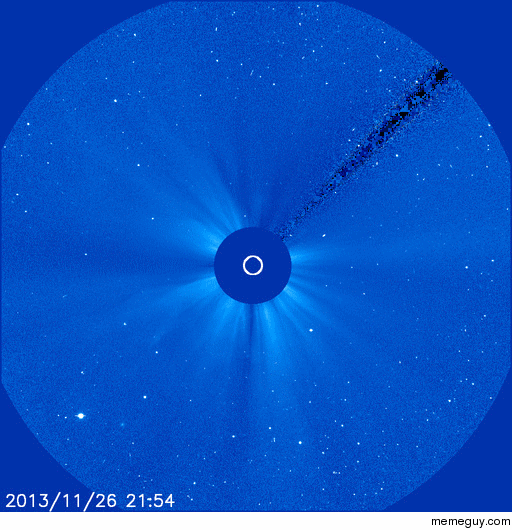 Comet ISON races towards the sun at  mph and still going strong Will it survive perihelion Find out tomorrow