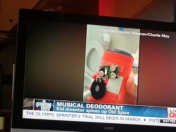 Congrats reddit We made the kid inventor of the musical deodorant get on cnn