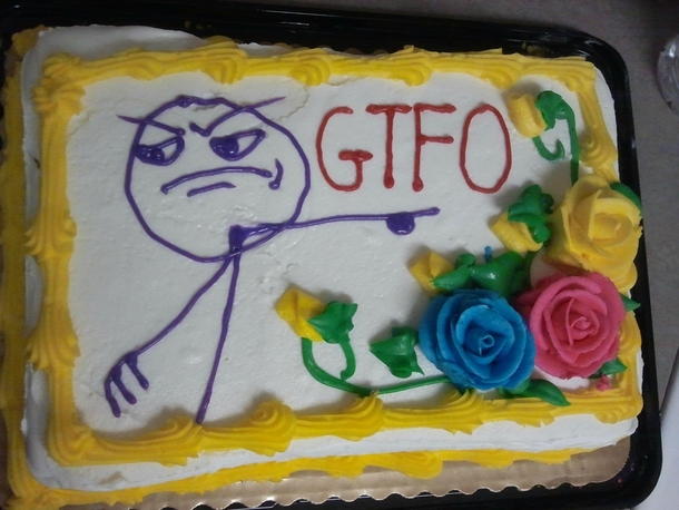 Coworker got promoted to a different deptartment I decorated the cake for him
