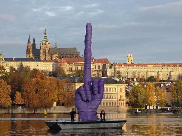 Czech artist sending a subtle message to politicians