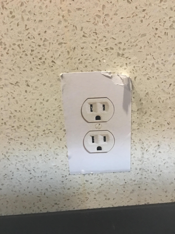 Desperately trying to find a way to charge my computer at the airport Saw this