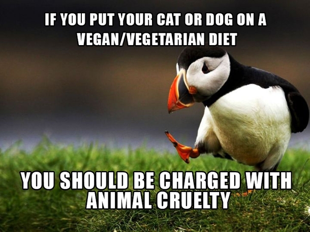 Do whatever you want to your own body but your pets are strictly carnivorous