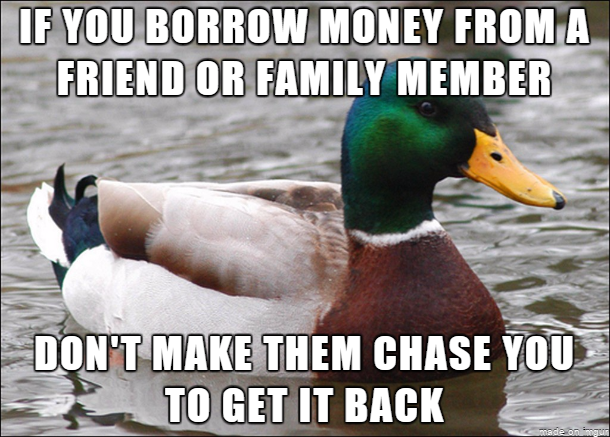 Dont ruin your relationships over money