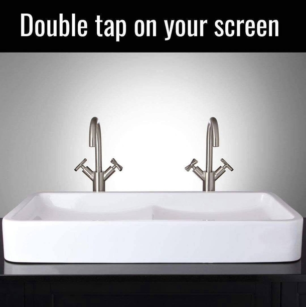 Double tap on your screen