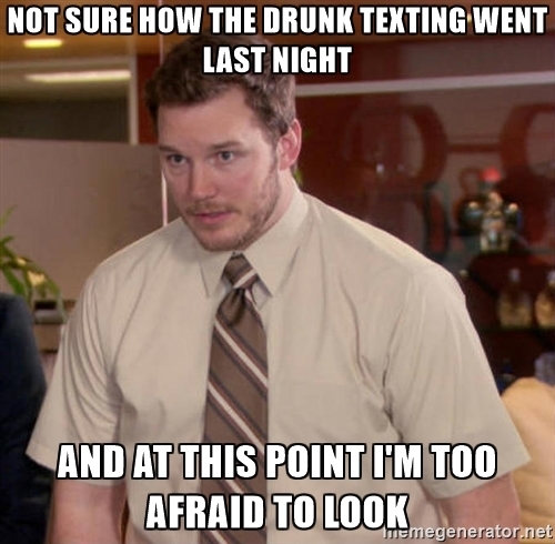 Drinking and texting