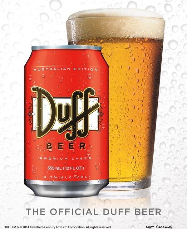 Duff Beer is being OFFICIALLY released in Australia later this May