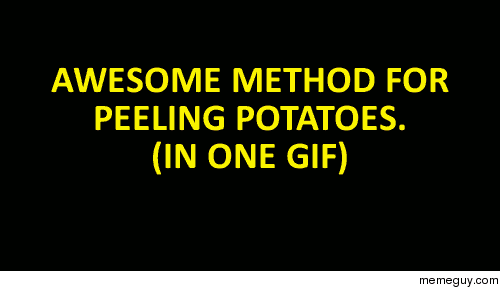 Easy method for peeling potatoes