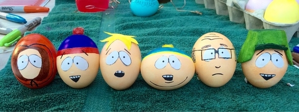 Egg decorating got a little out of hand