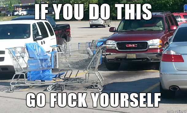Especially if it is a prime parking spot