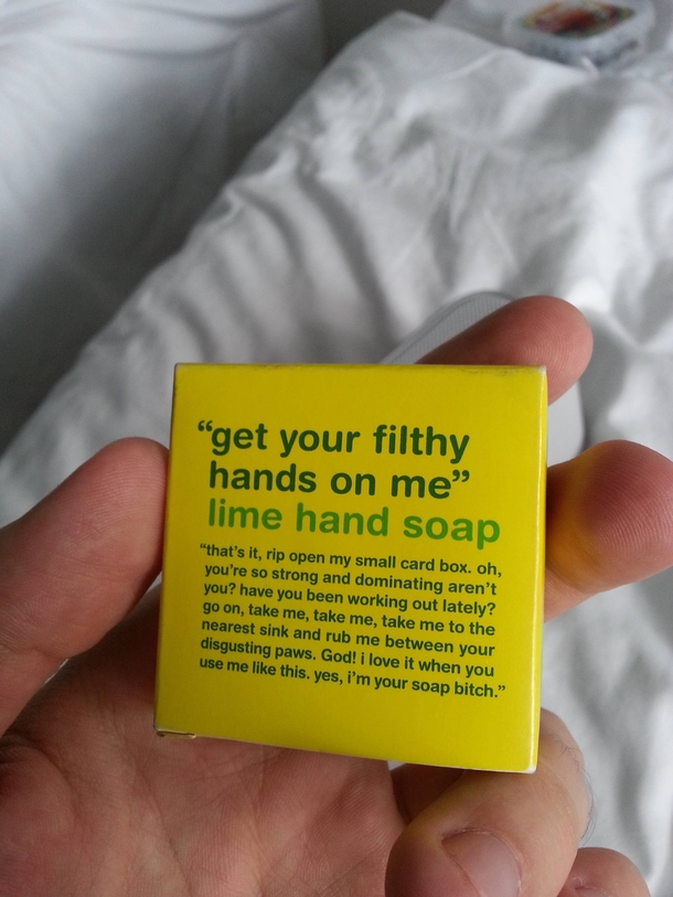 Even the soap is horny in Amsterdam