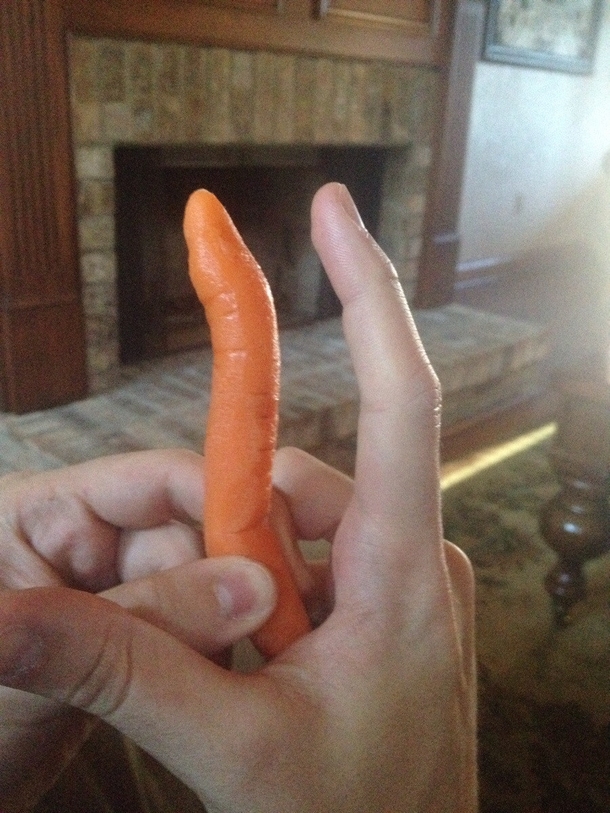 Ever heard biting into a carrot is like biting through a finger