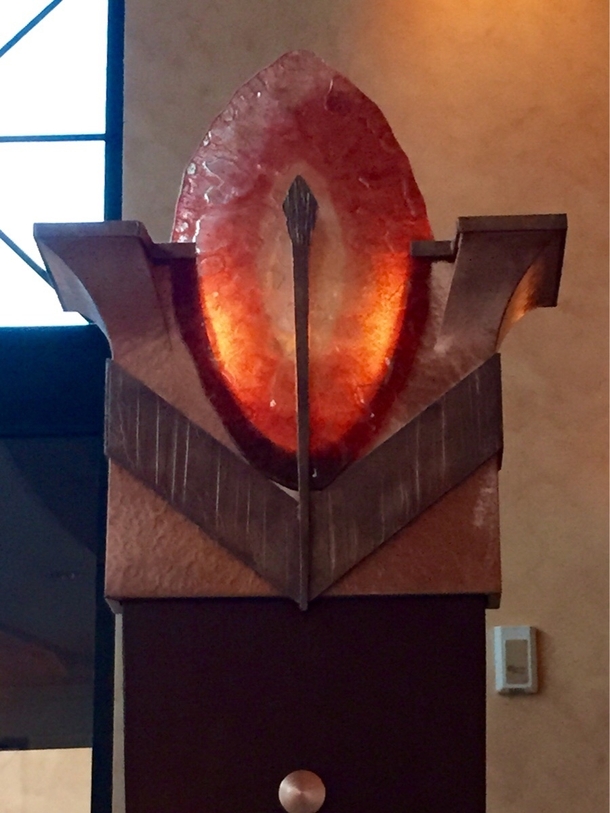 Ever since he was deposed from Mordor Sauron has been working at the Cheesecake Factory