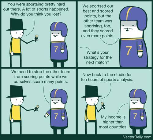 Every sports interview ever