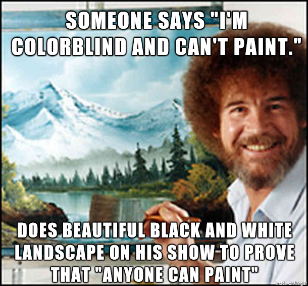 Everyone knows Bob Ross was a Good Guy but this old episode was on another level