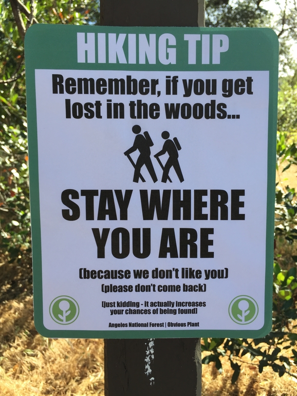 Everyone should follow this hiking tip Especially Steve I hate Steve