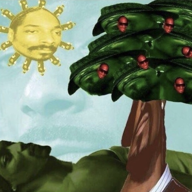 Everything in this picture is made of Snoop Dogg