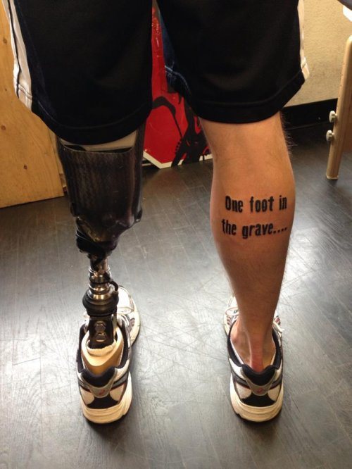 Fantastic leg tattoo
