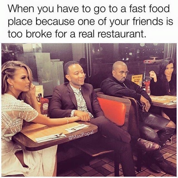 Fast food chain because of a broke friend