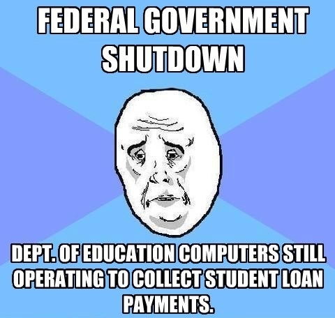 Federal Shutdown So maybe Oh Never mind