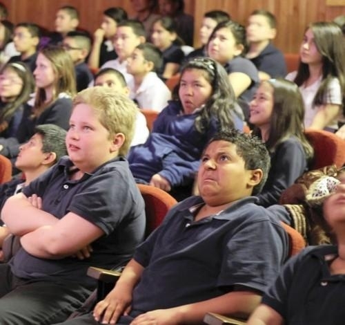 Fifth grader attending a sexual ed presentation