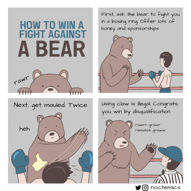 Fighting A Bear