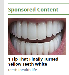 Finally a teeth whitener that helps your teeth grow as well