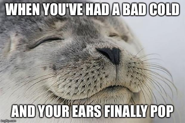 Finally happened today after a fortnight of being deaf in one ear