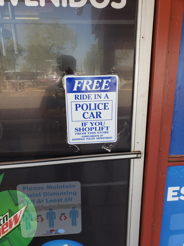 first post here a sign down in arizona at a small Mexican market OC