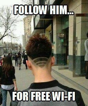 Follow this guy for free WIFI
