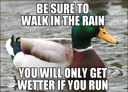 For anyone else who has to deal with rain i picked up this trick from Mythbusters