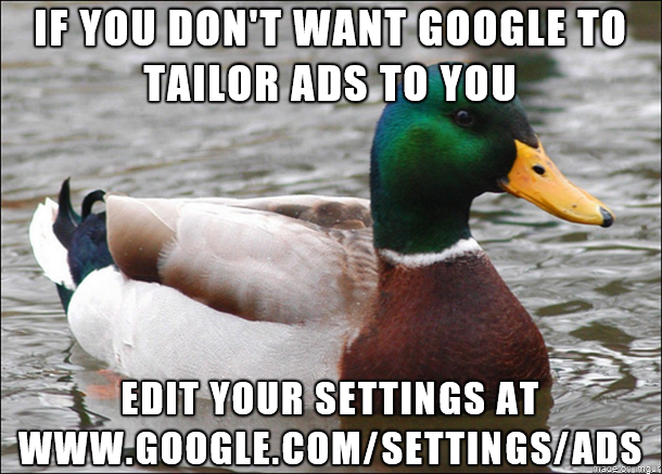For anyone who doesnt like tailored ads
