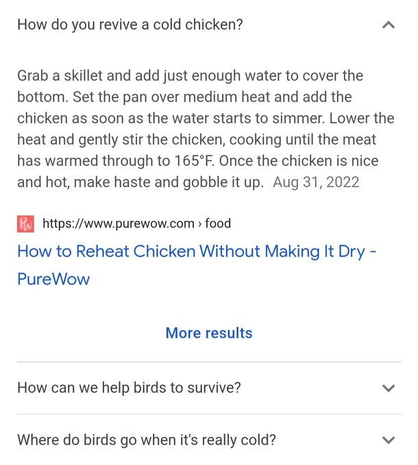 Found a frozen bird today so I tried googling how to revive it