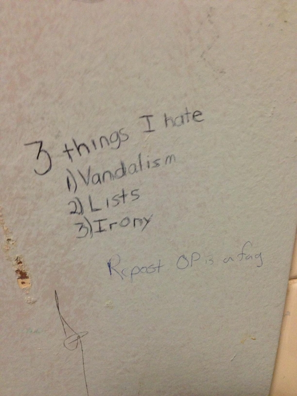Found a typical reddit post in a public restroom