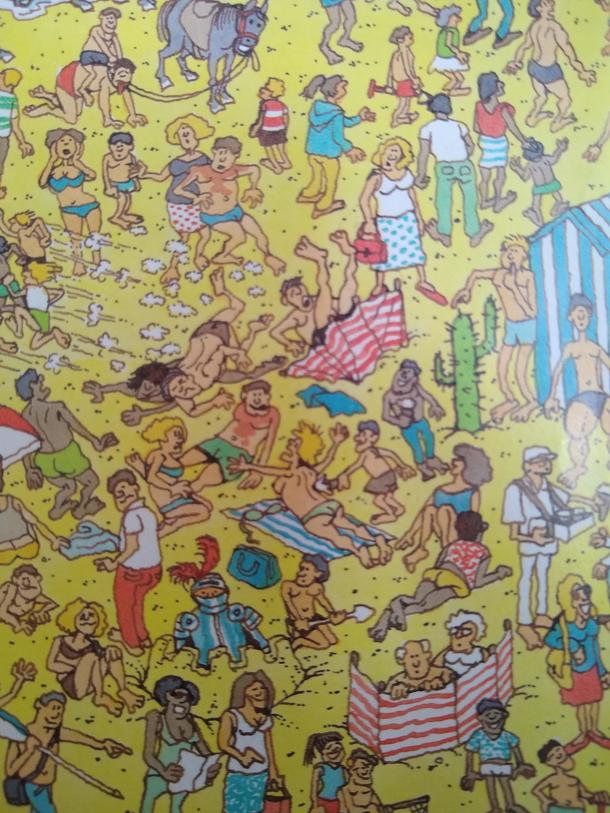 Found something unexpected in my kids Wheres Waldo book