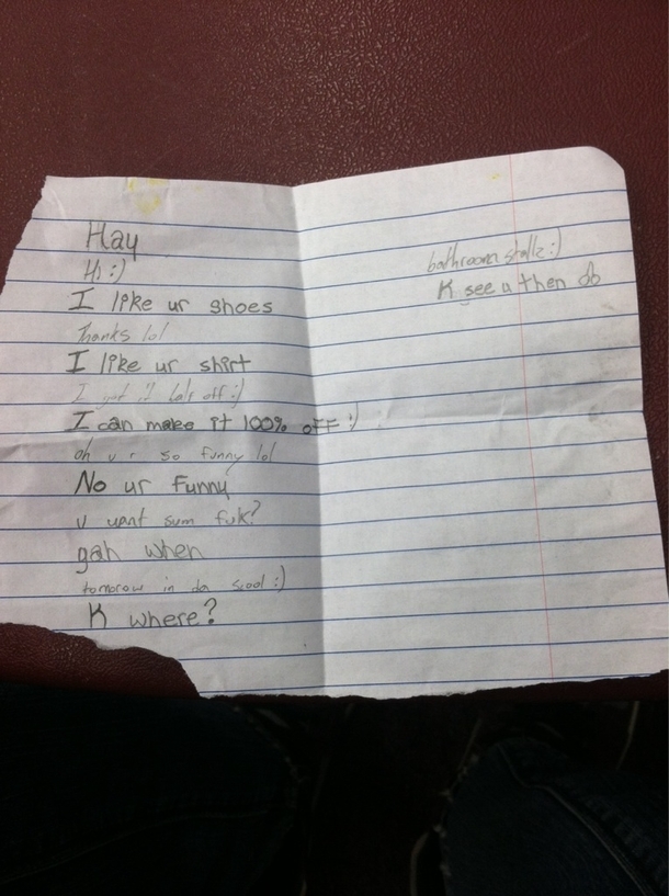 Found this beautiful love letter in my algebra class