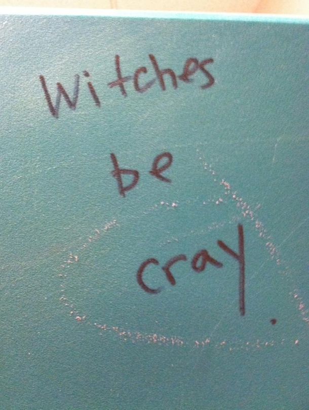 Found this on a bathroom stall in Salem Massachusetts