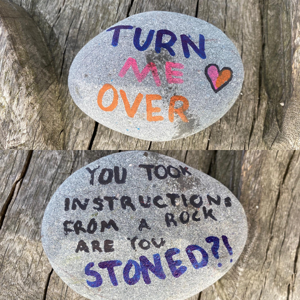 Found this on the park yesterday I think this may have made me paranoid if I was stoned but it made my day yesterday