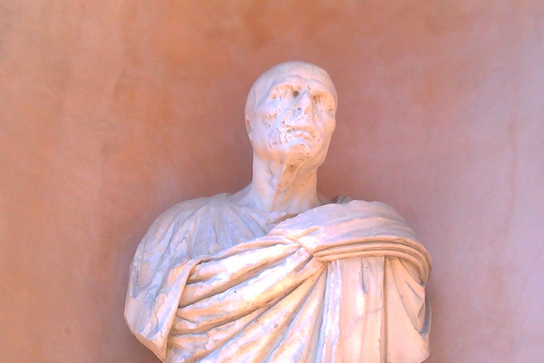 Found this statue in rome reminds me of Lord Voldemort