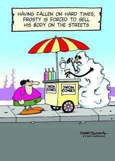 Frosty fallen on hard times