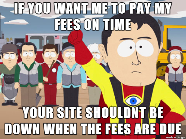 Fuck you Tuition Payment Website