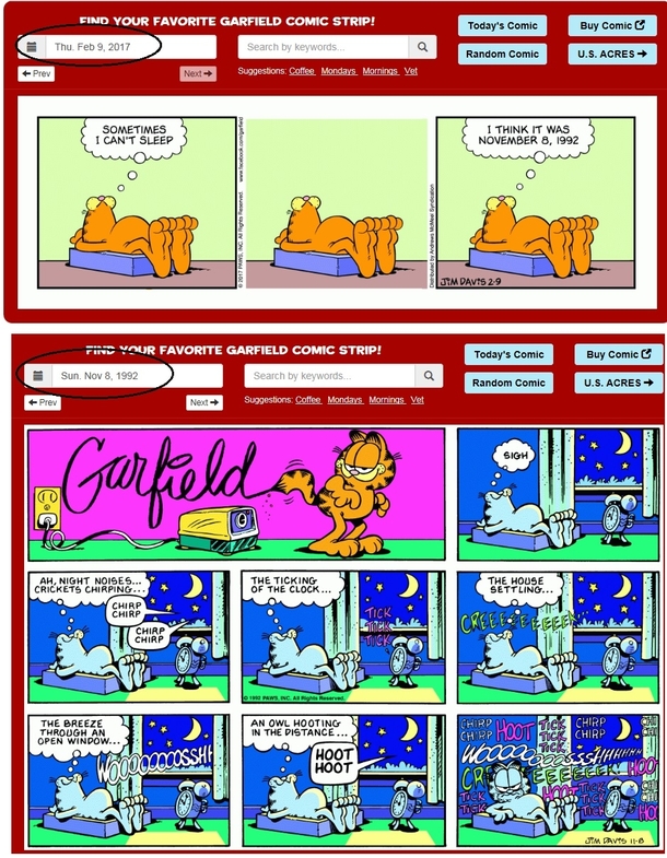 Garfields insomnia