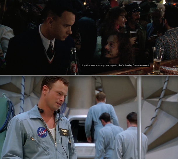 Gary Sinise was pretty good at foreshadowing