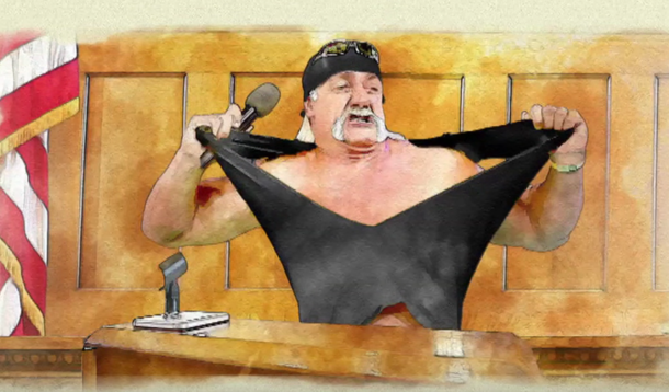 Gawker has declared bankruptcy after losing a lawsuit from Hulk Hogan For those wondering how Hogan won and Gawker lost so big consider this courtroom sketch of the Hulkster testifying