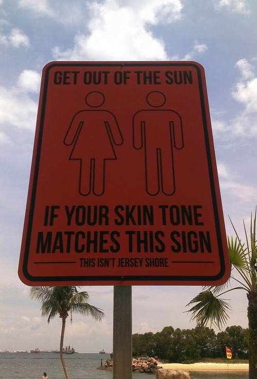 Get out of the sun