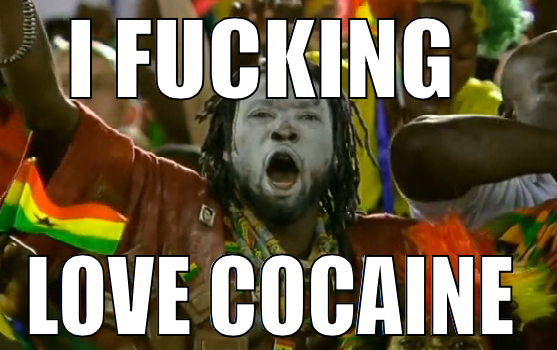 Ghana fan at the World cup